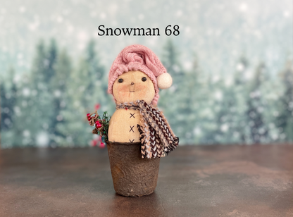 Rustic Little Snowman