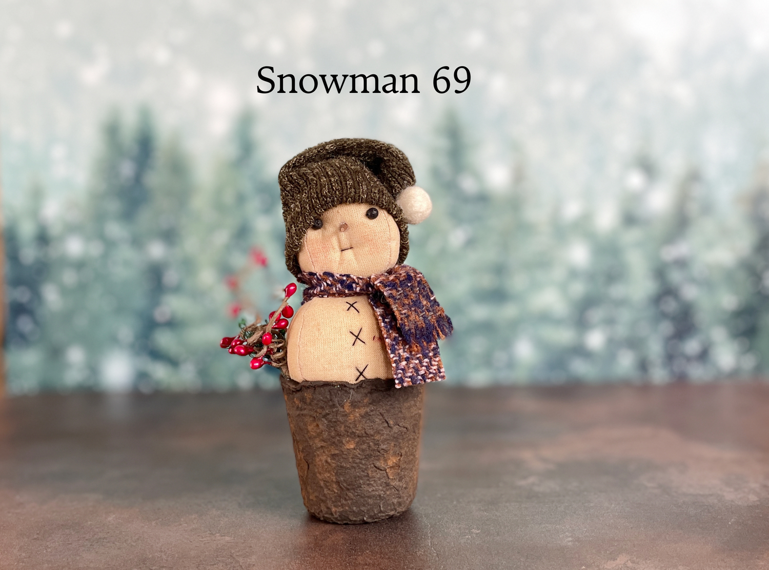 Rustic Little Snowman