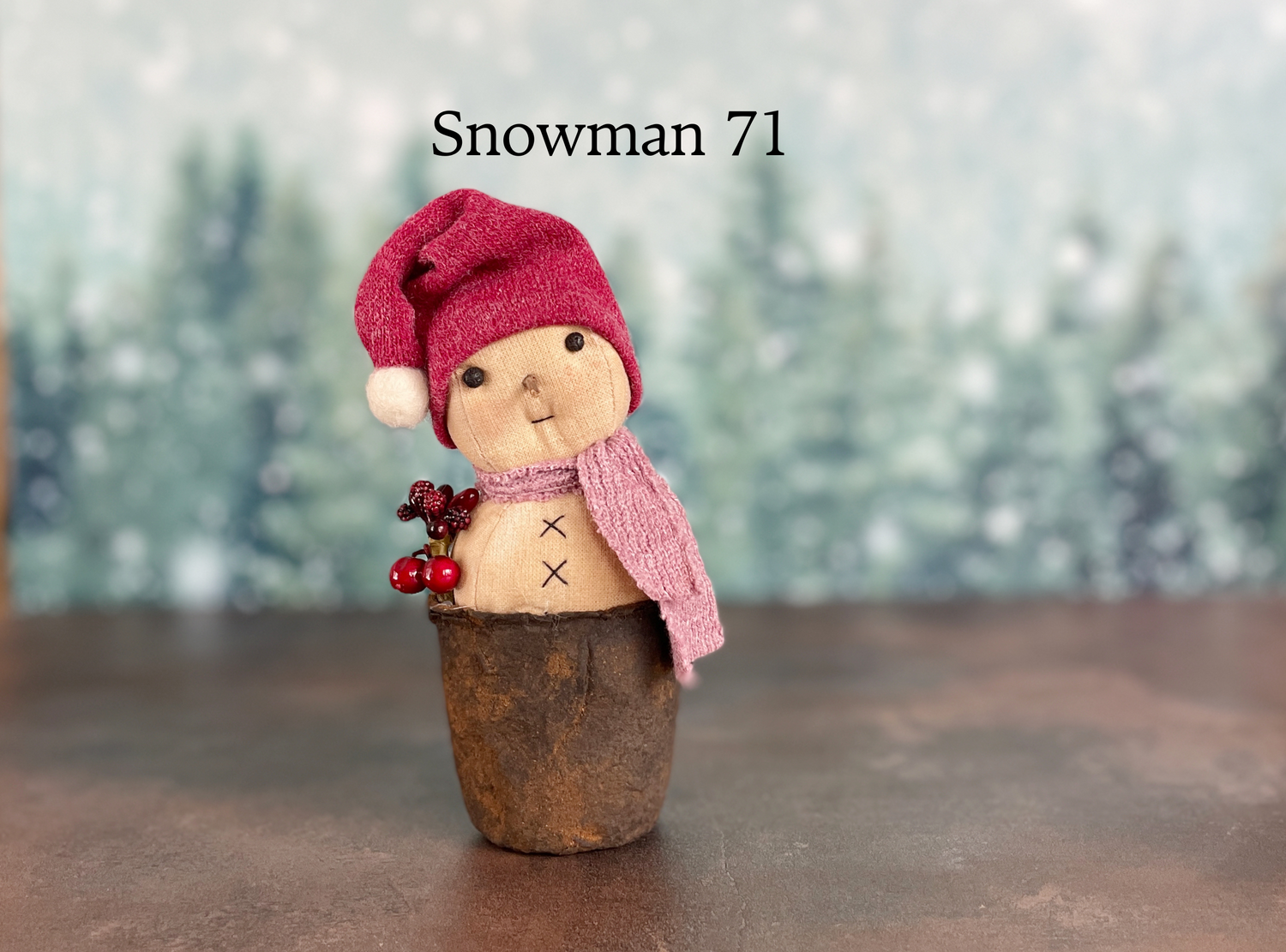 Rustic Little Snowman