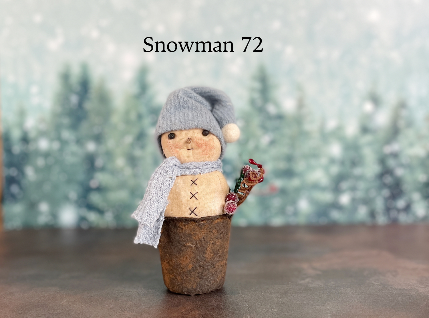 Rustic Little Snowman