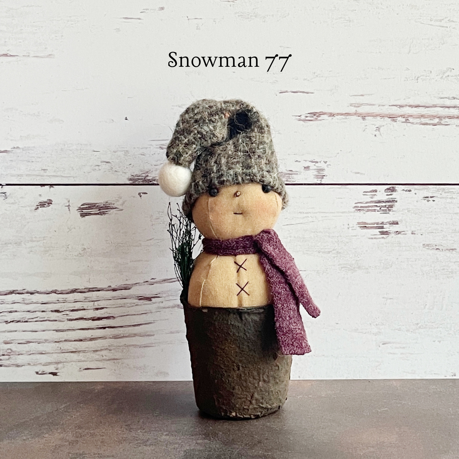 Rustic Little Snowman