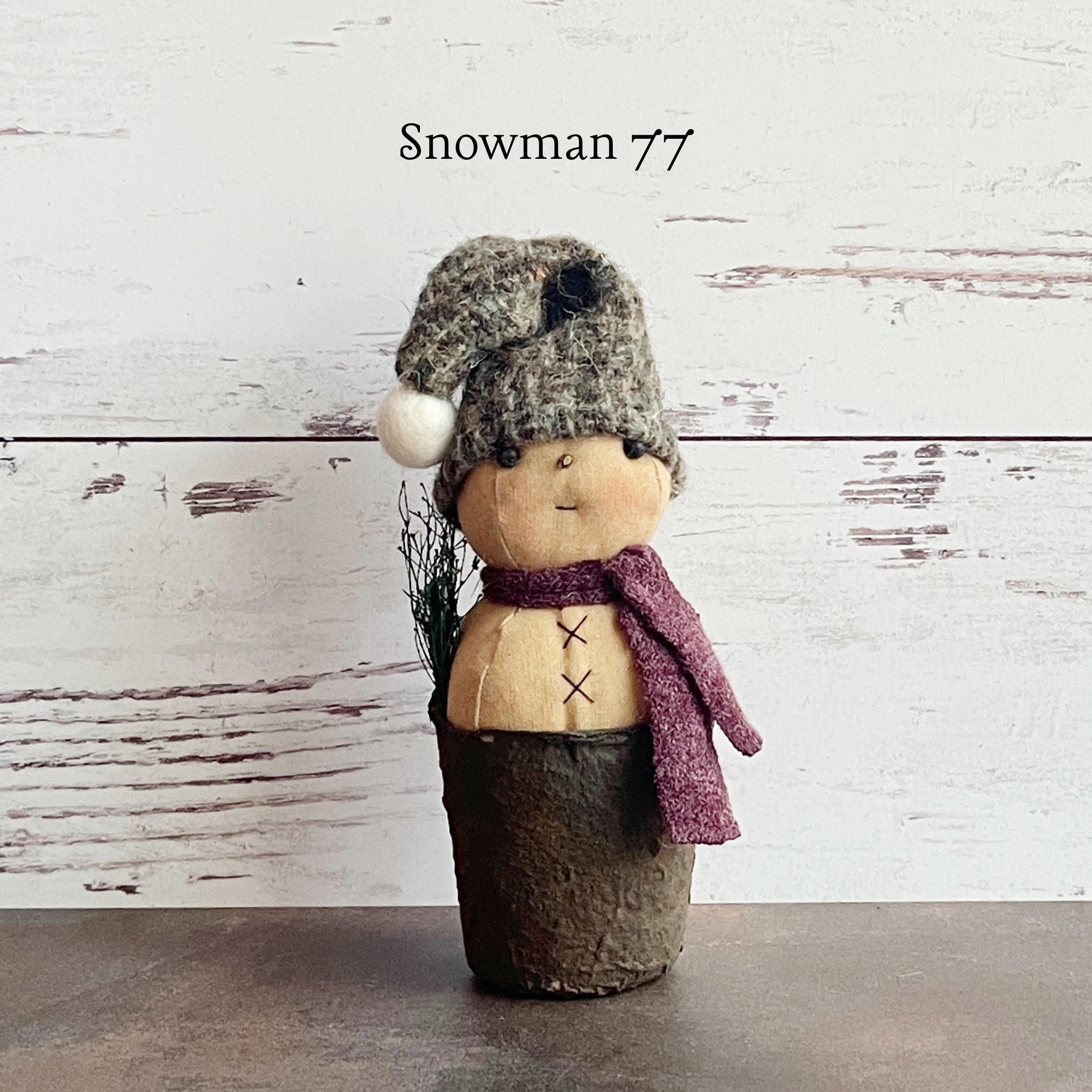 Rustic Little Snowman