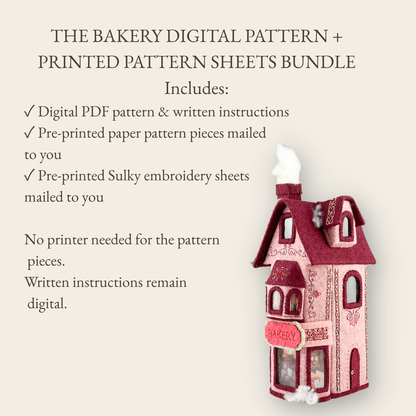 Bakery Shoppe Digital Pattern + Mailed Pre-Printed Pattern Sheets
