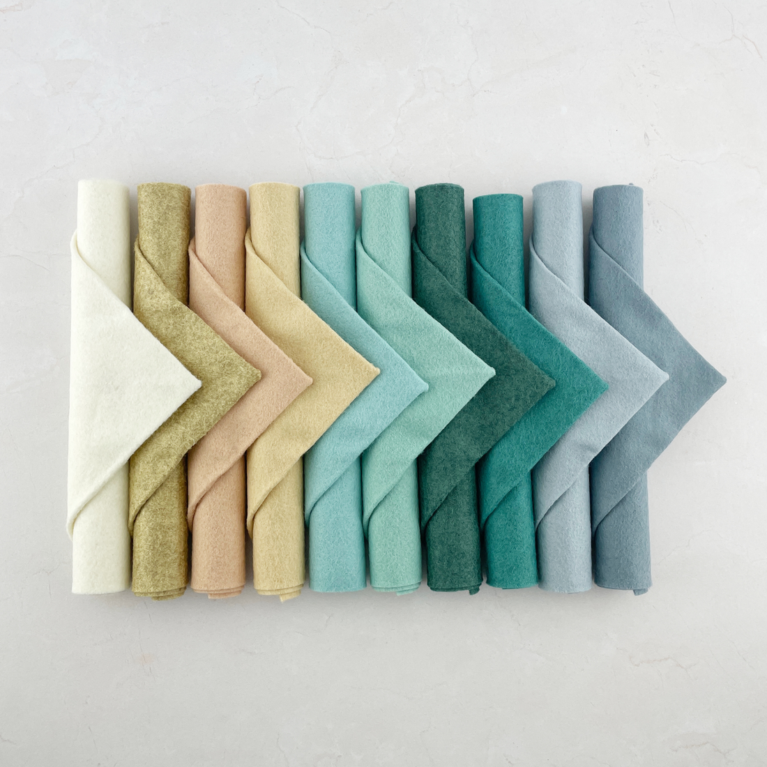 The Beach House Palette Curated Wool Blend Felt Bundle