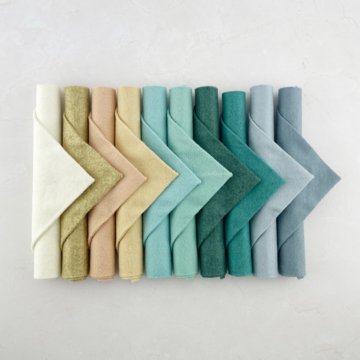 The Beach House Palette Curated Wool Blend Felt Bundle