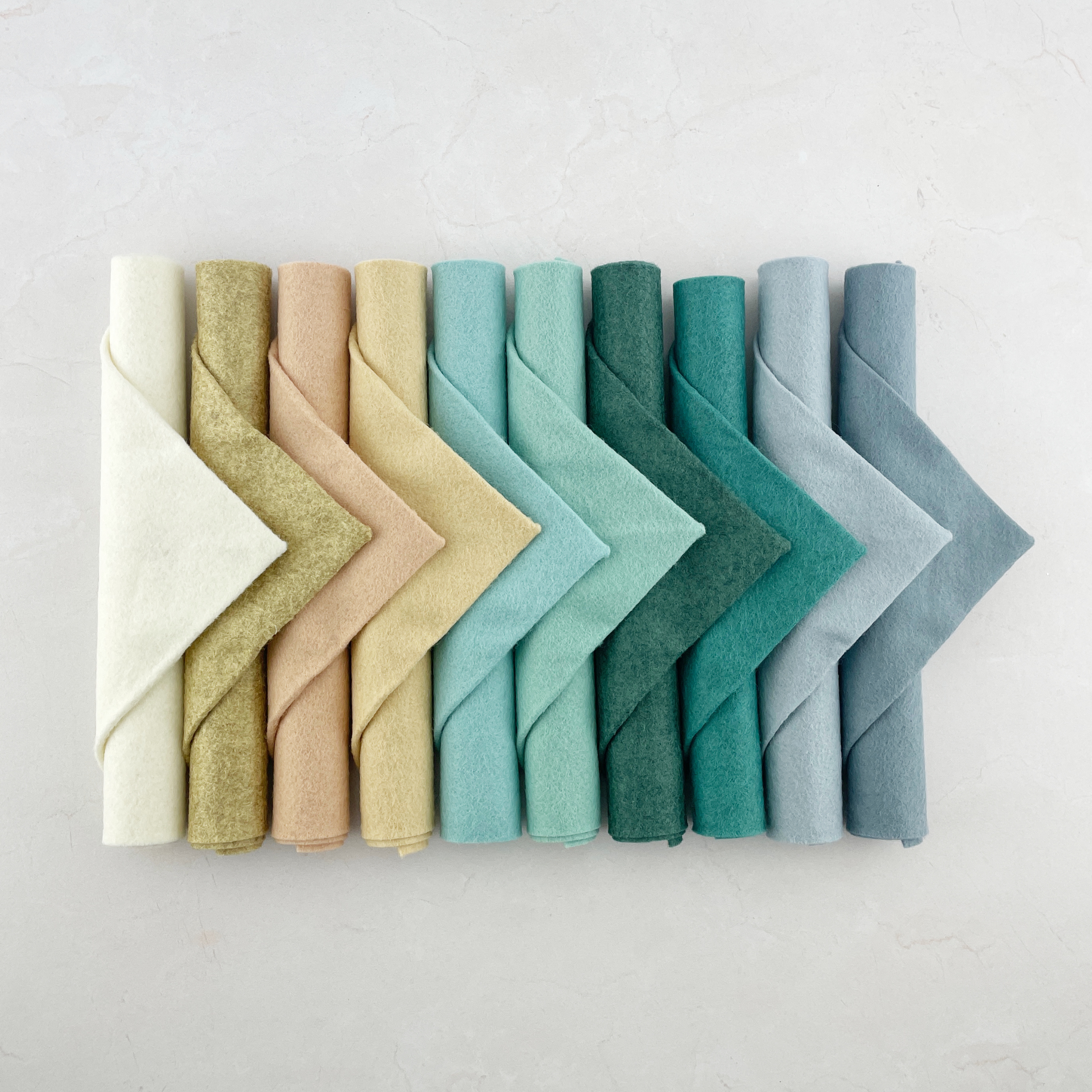 The Beach House Palette Curated Wool Blend Felt Bundle