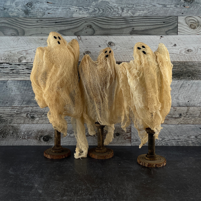 Handmade Halloween Ghost Figures