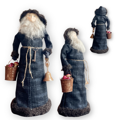 One of a Kind Handmade Autumn Inspired Santa Figure