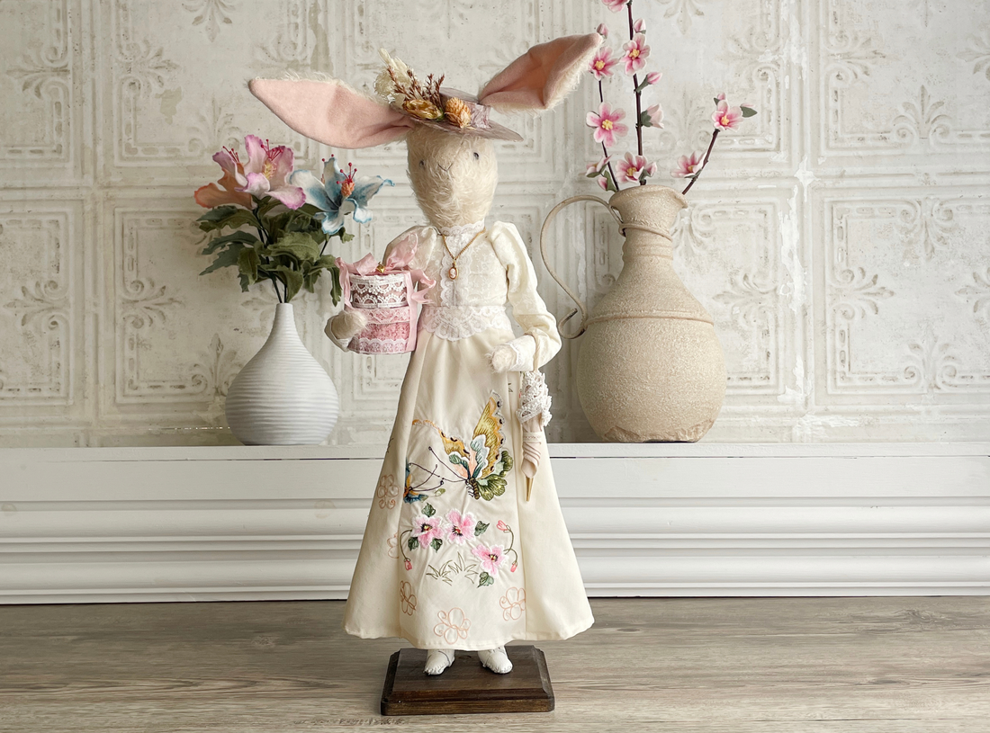 One of a Kind Handmade Bunny Doll Joséphine