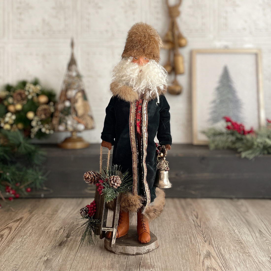 Slavic Santa with Fur Trim