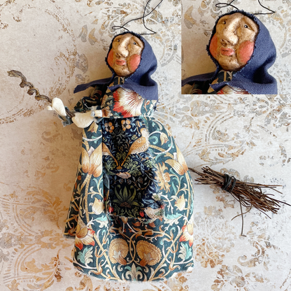 Handmade Kitchen Witch Hanging Figure