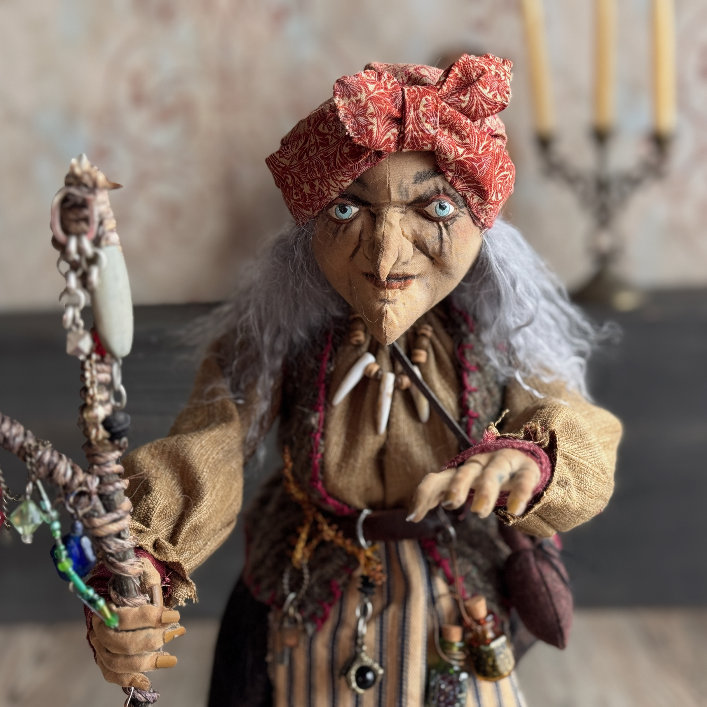Old Hag of the Woods; a Woodland Witch or Gypsy Figure IV