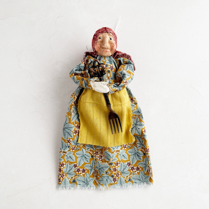 Handmade Kitchen Witch Hanging Figure