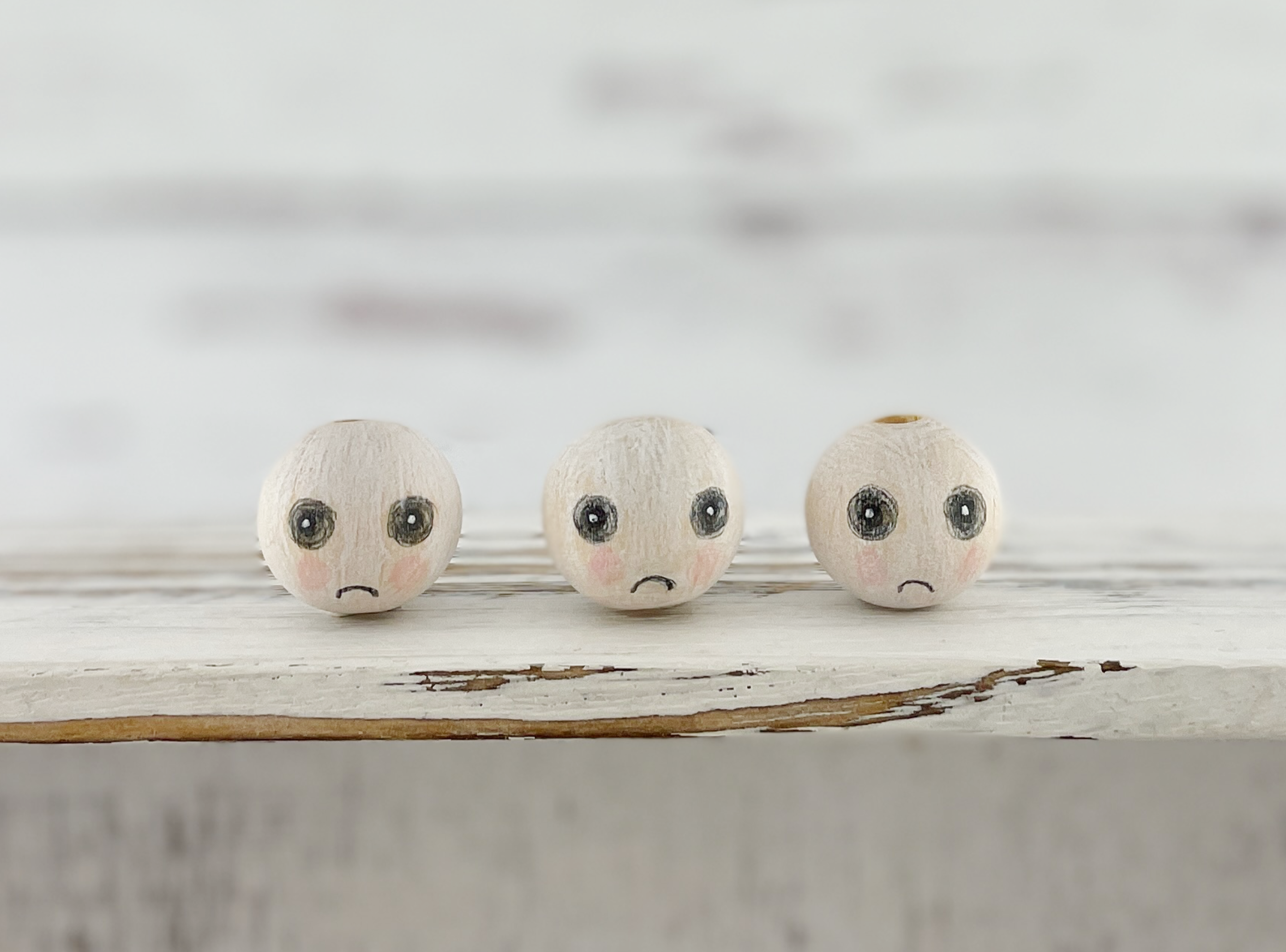 Ghost of Christmas Yet to Come Ebenezer Series Wooden Heads 20mm