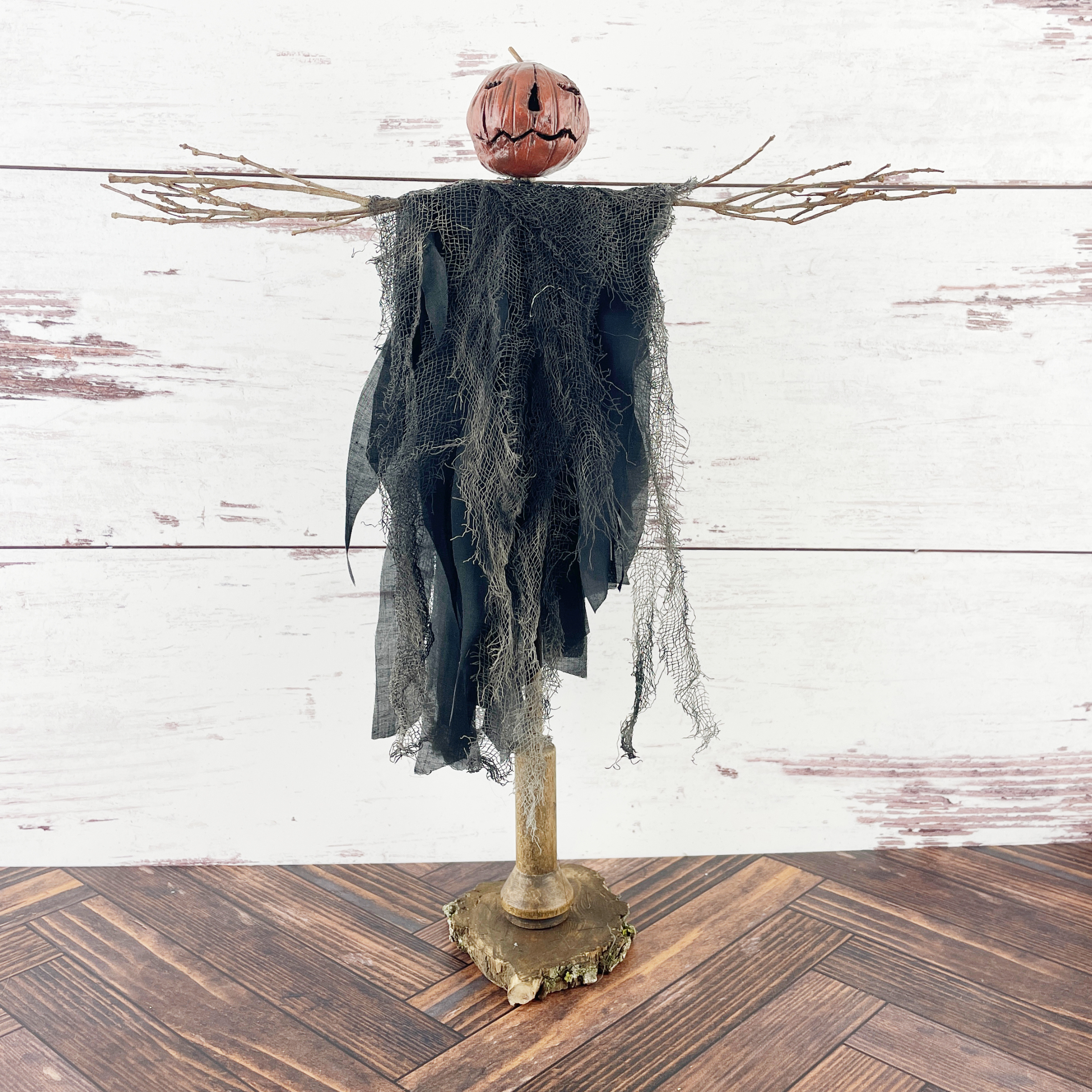 Handmade Pumpkin Scarecrow