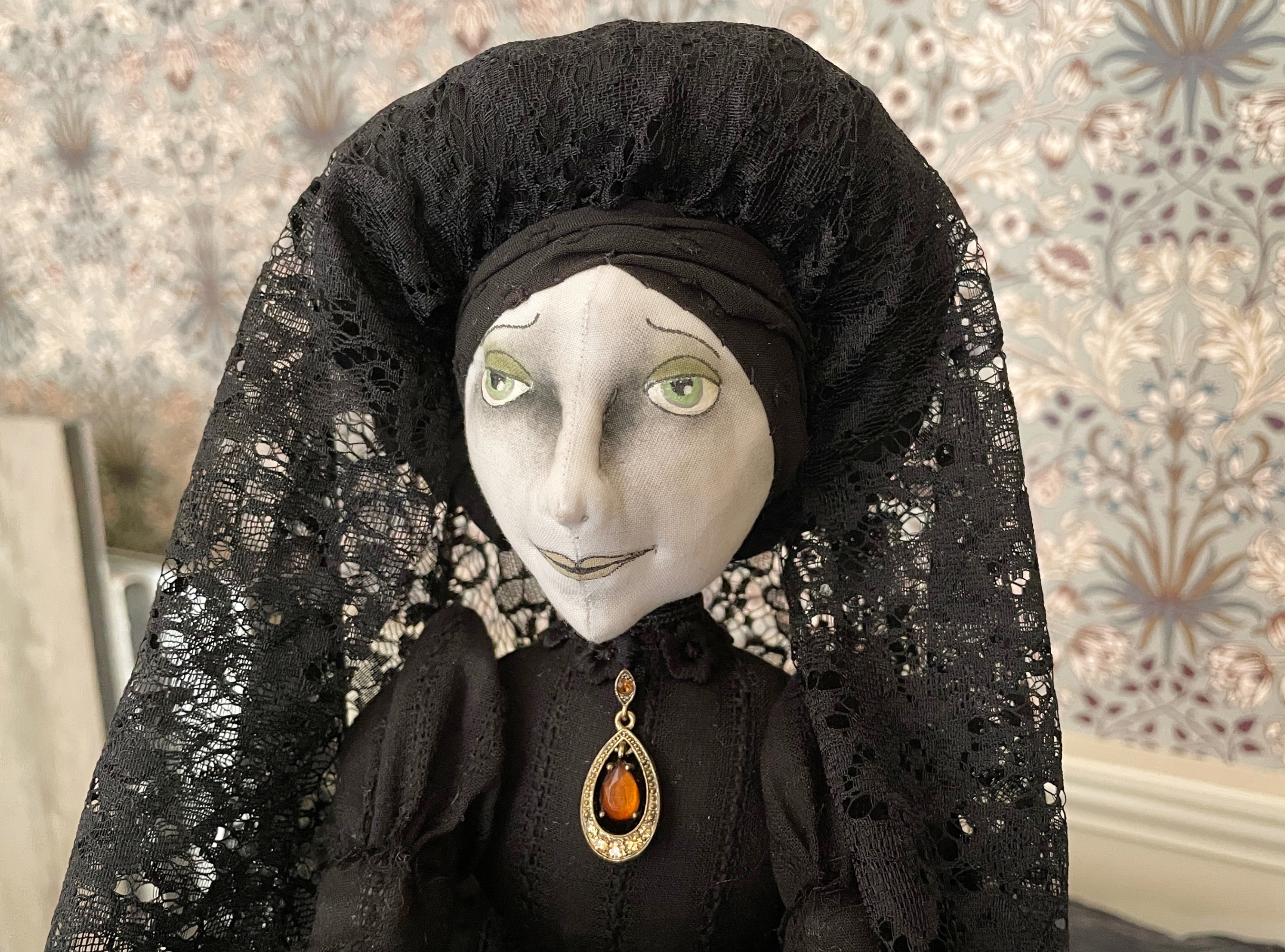 One of a Kind Handmade Halloween Ghost Doll Adelaide