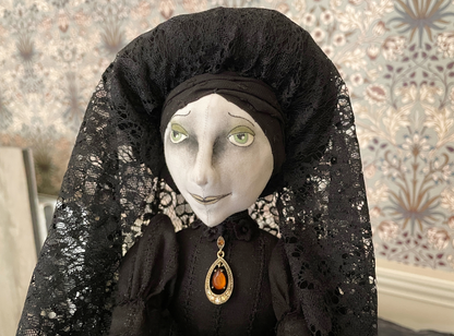 One of a Kind Handmade Halloween Ghost Doll Adelaide