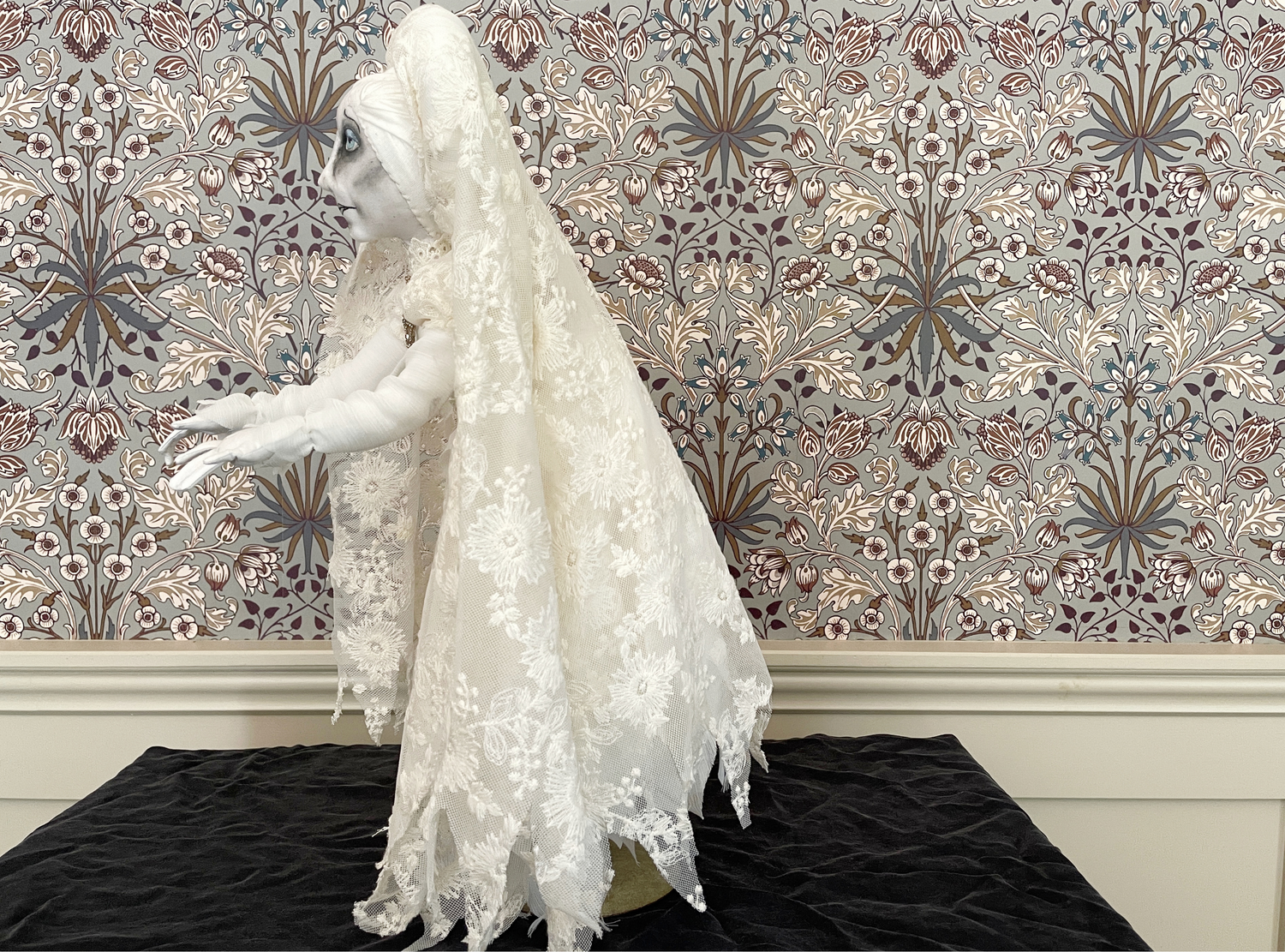 One of a Kind Handmade Halloween Ghost Doll Clara