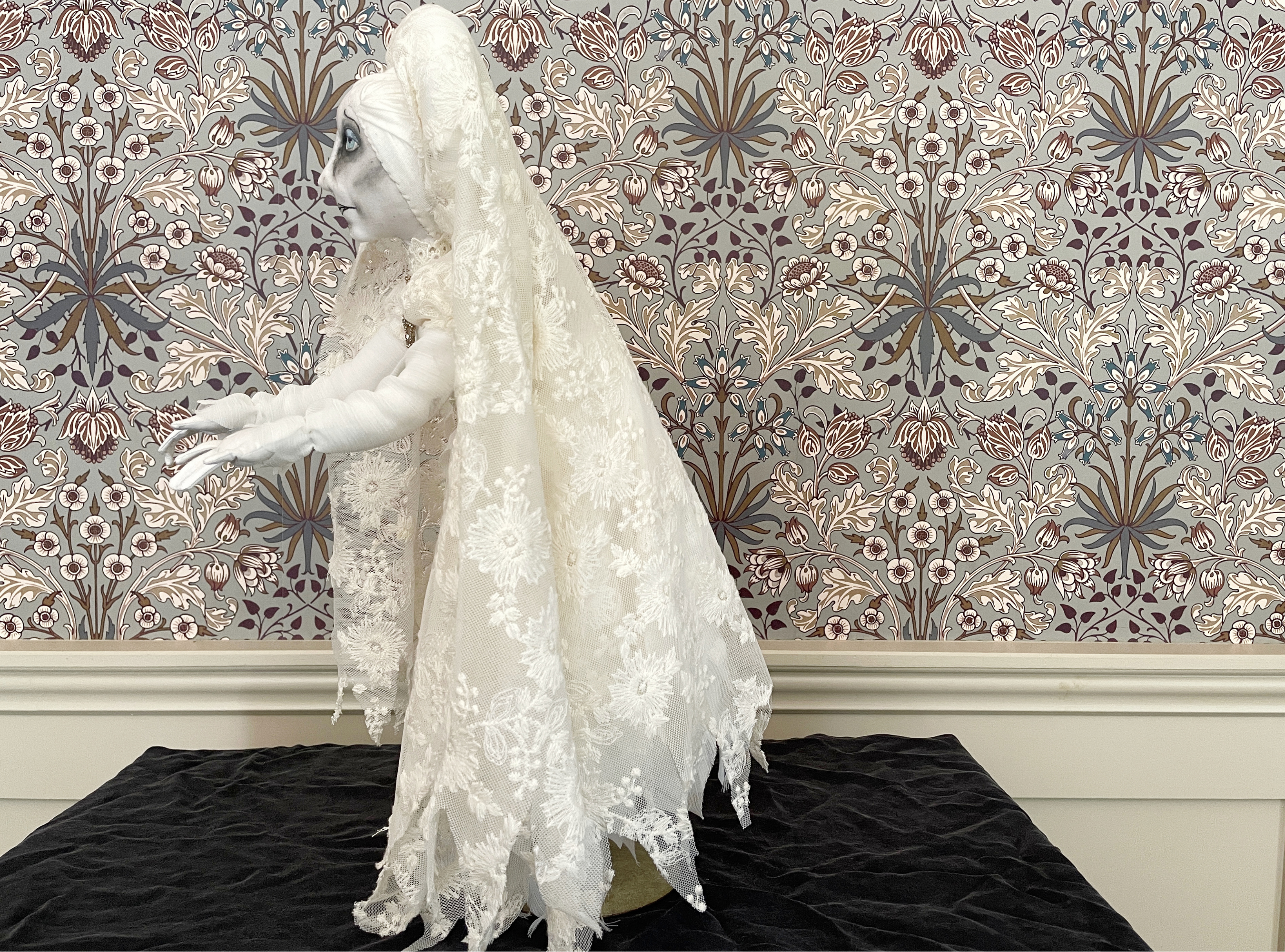 One of a Kind Handmade Halloween Ghost Doll Clara