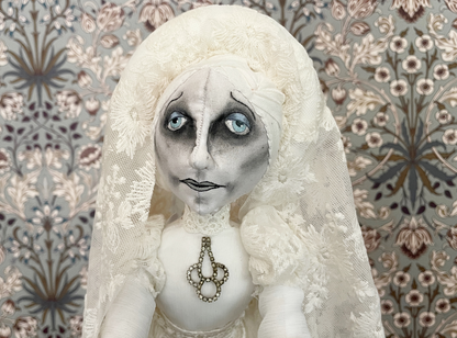 One of a Kind Handmade Halloween Ghost Doll Clara