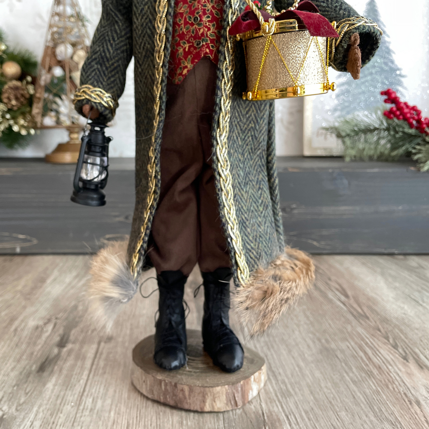 Saint Nicholas of the Highland Path Handmade Santa Claus Figure