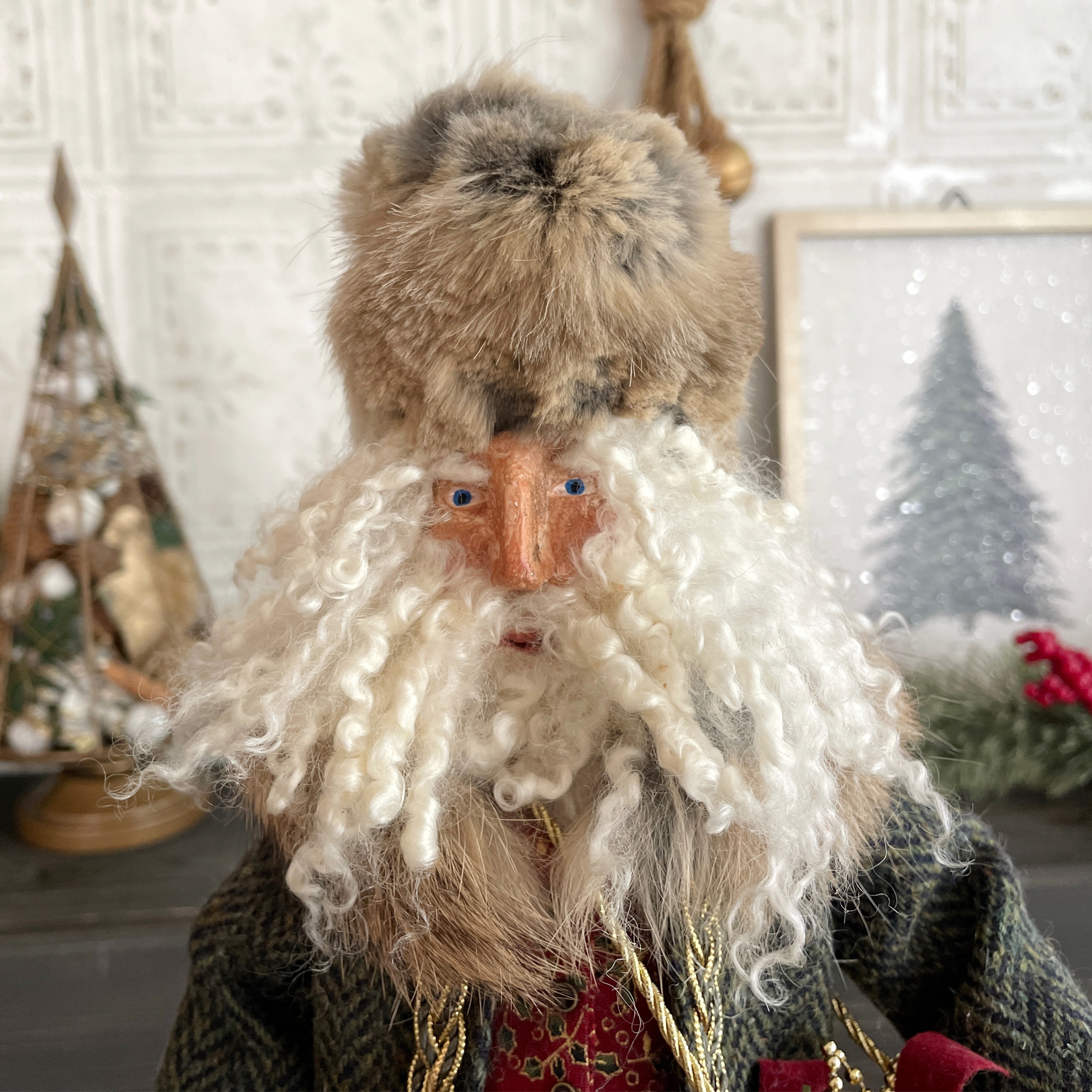Saint Nicholas of the Highland Path Handmade Santa Claus Figure
