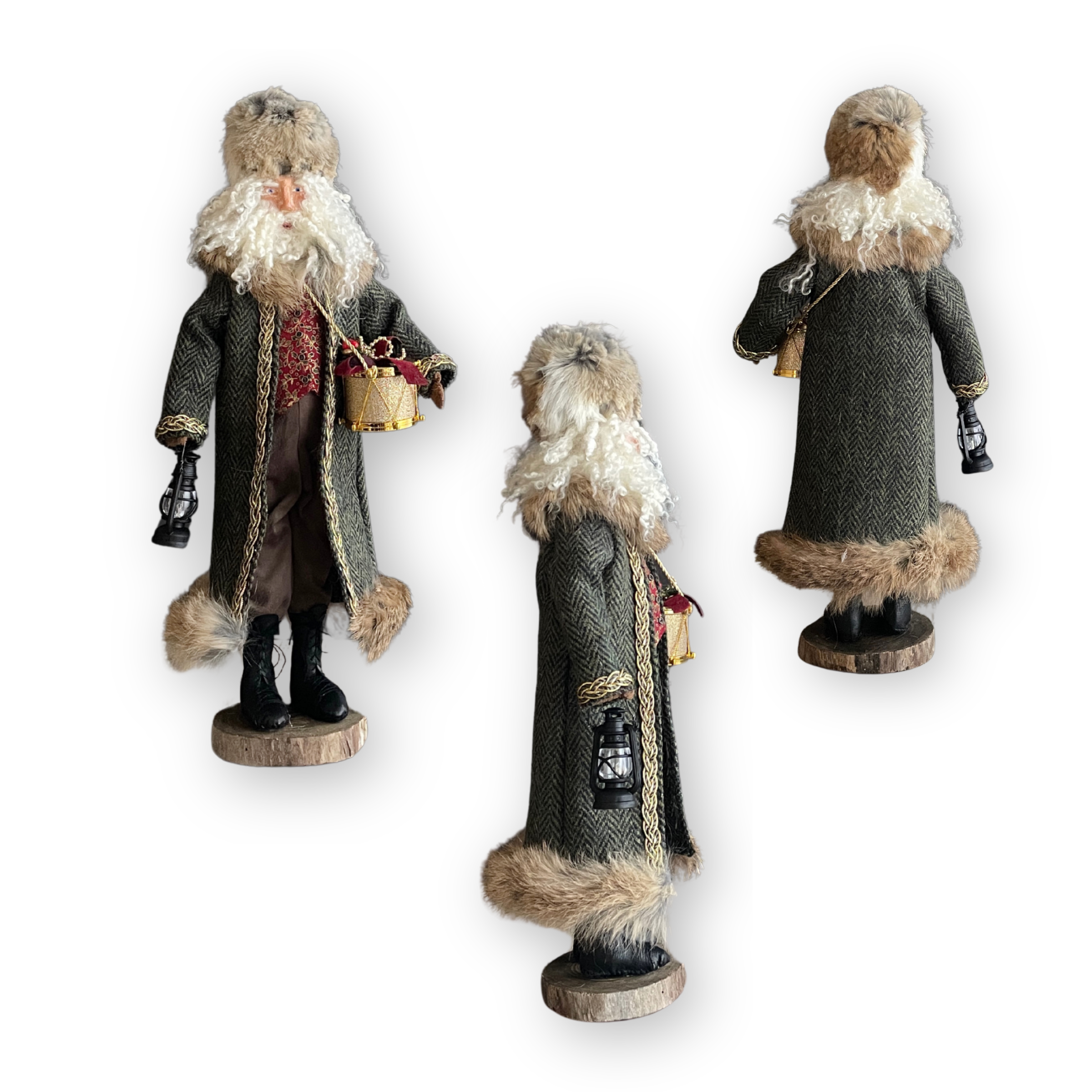 Saint Nicholas of the Highland Path Handmade Santa Claus Figure