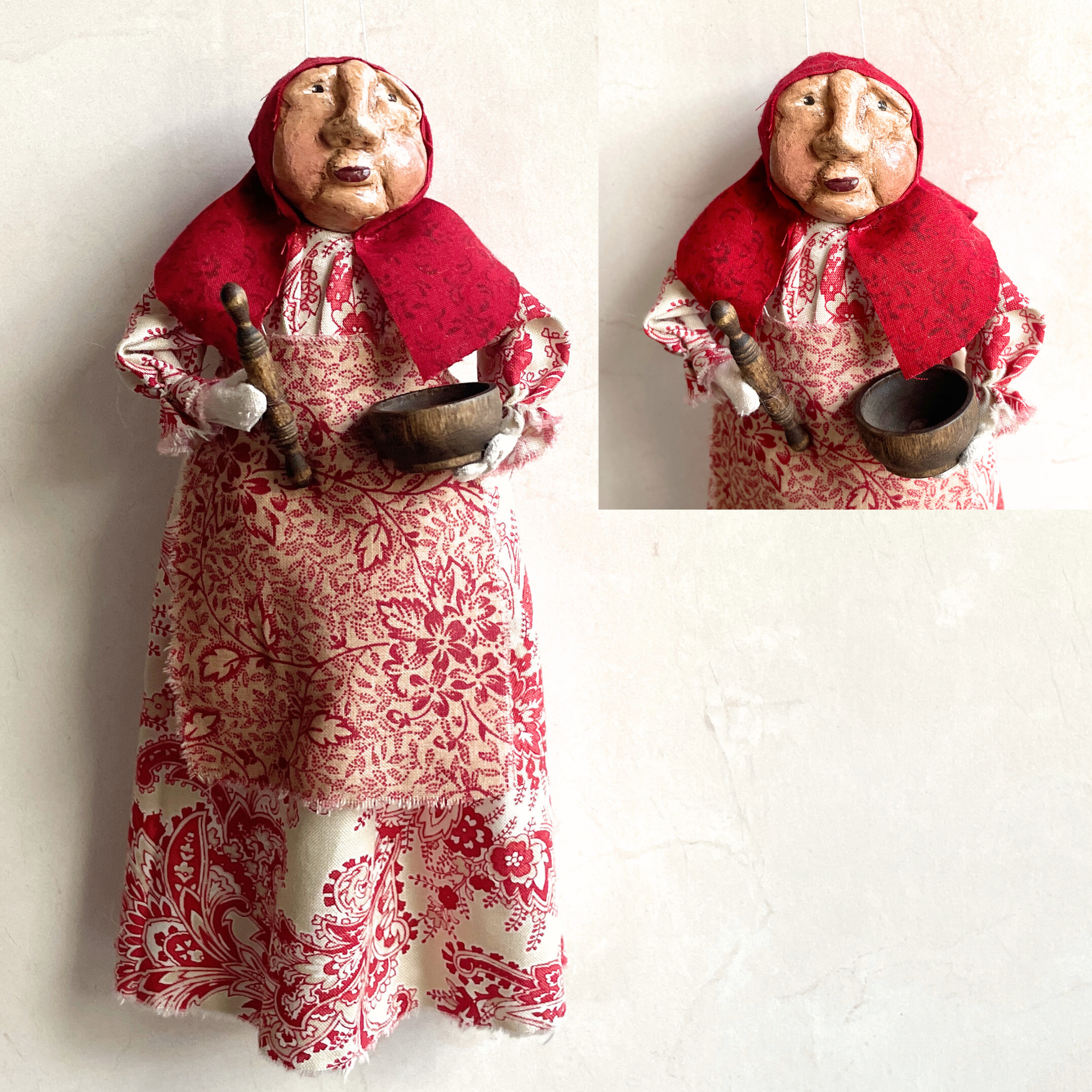 Handmade Kitchen Witch Hanging Figure