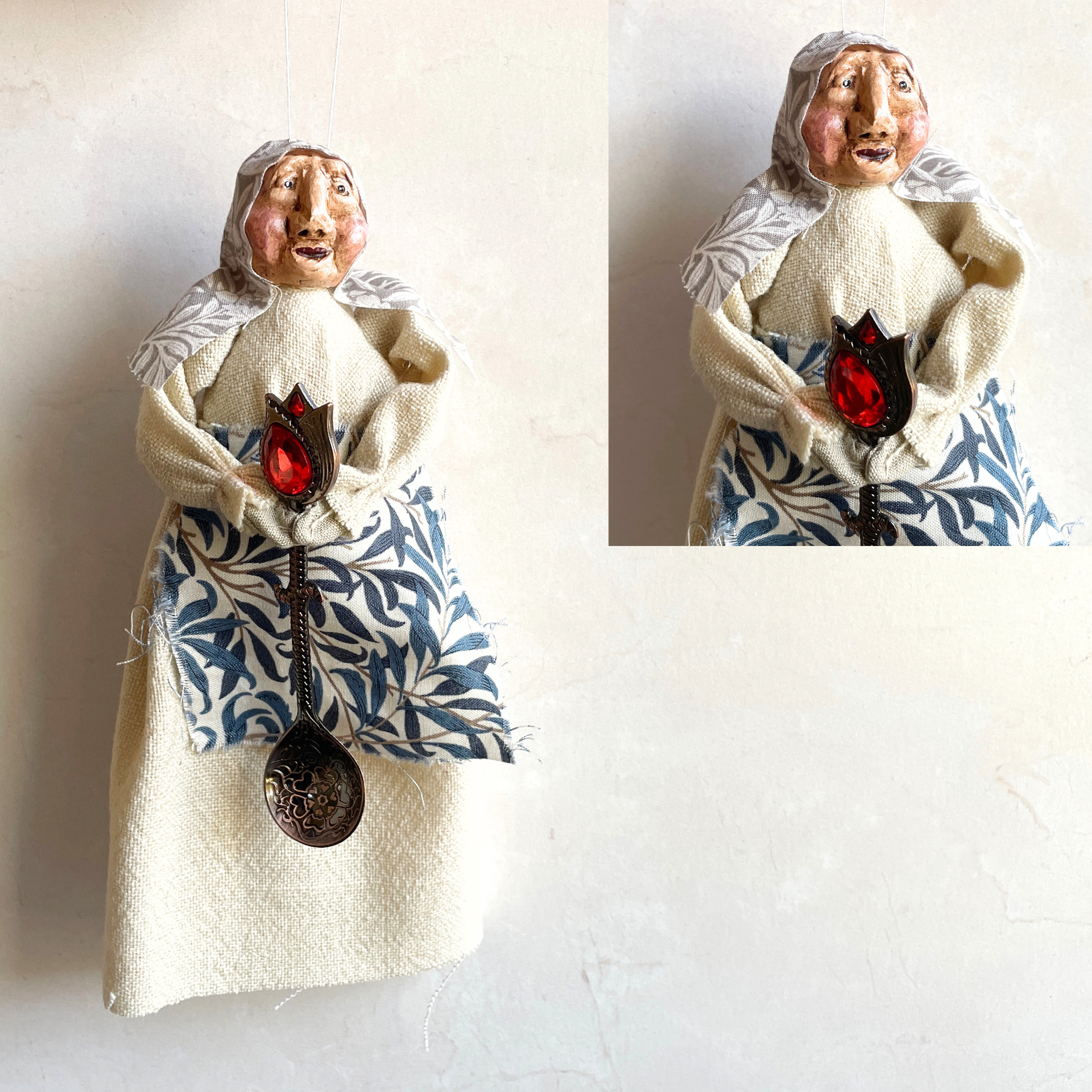 Handmade Kitchen Witch Hanging Figure