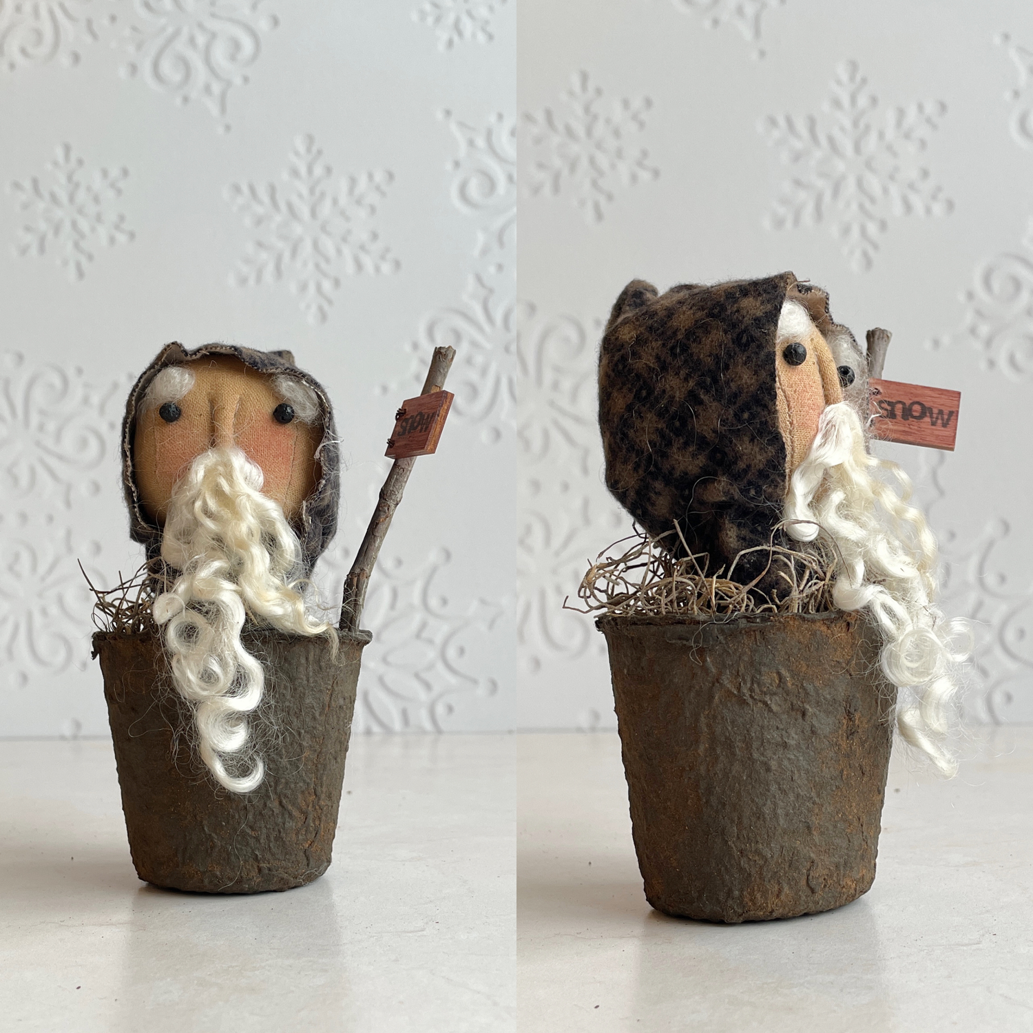 Rustic Little Santa Claus