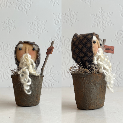 Rustic Little Santa Claus