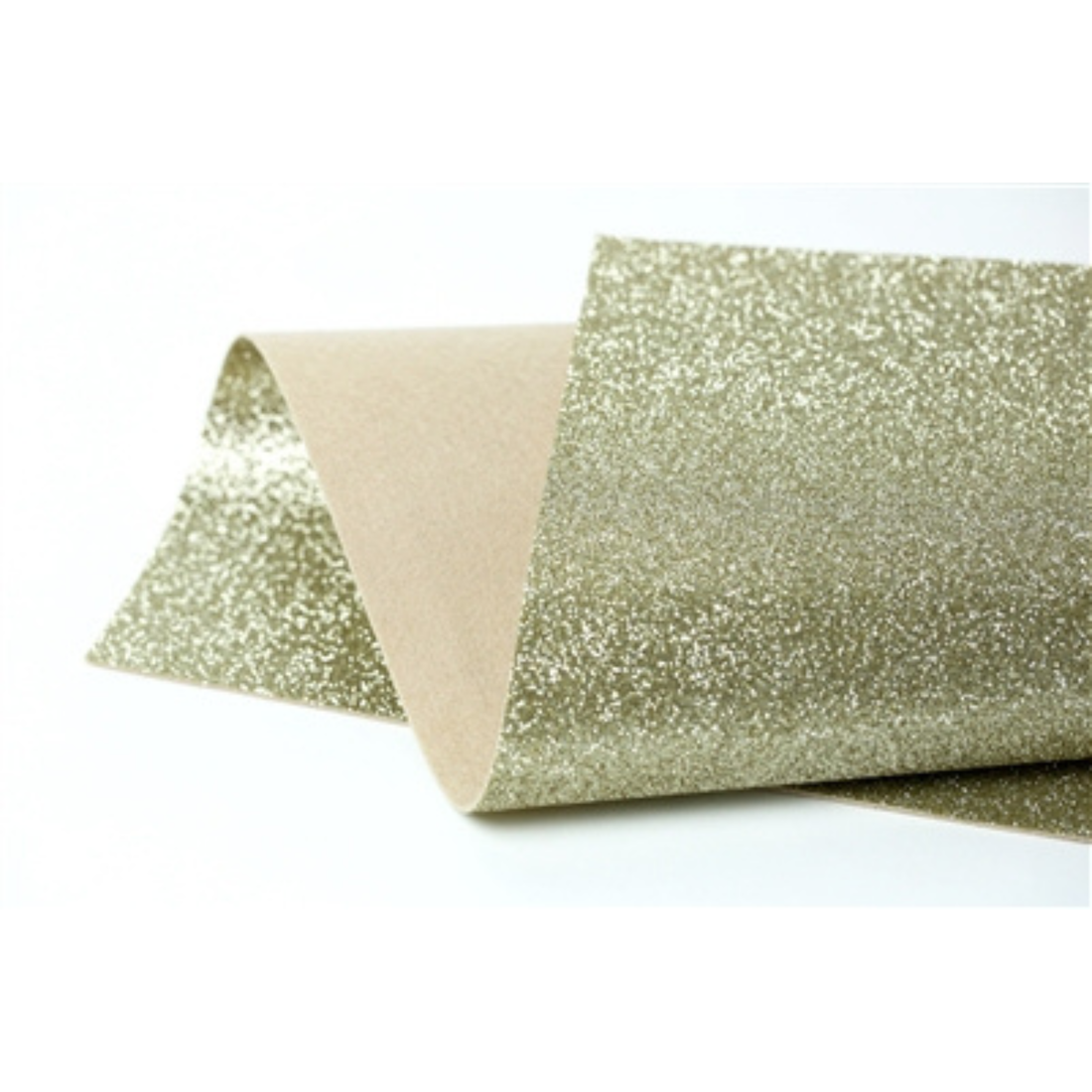 Champagne Glitter Wool Felt
