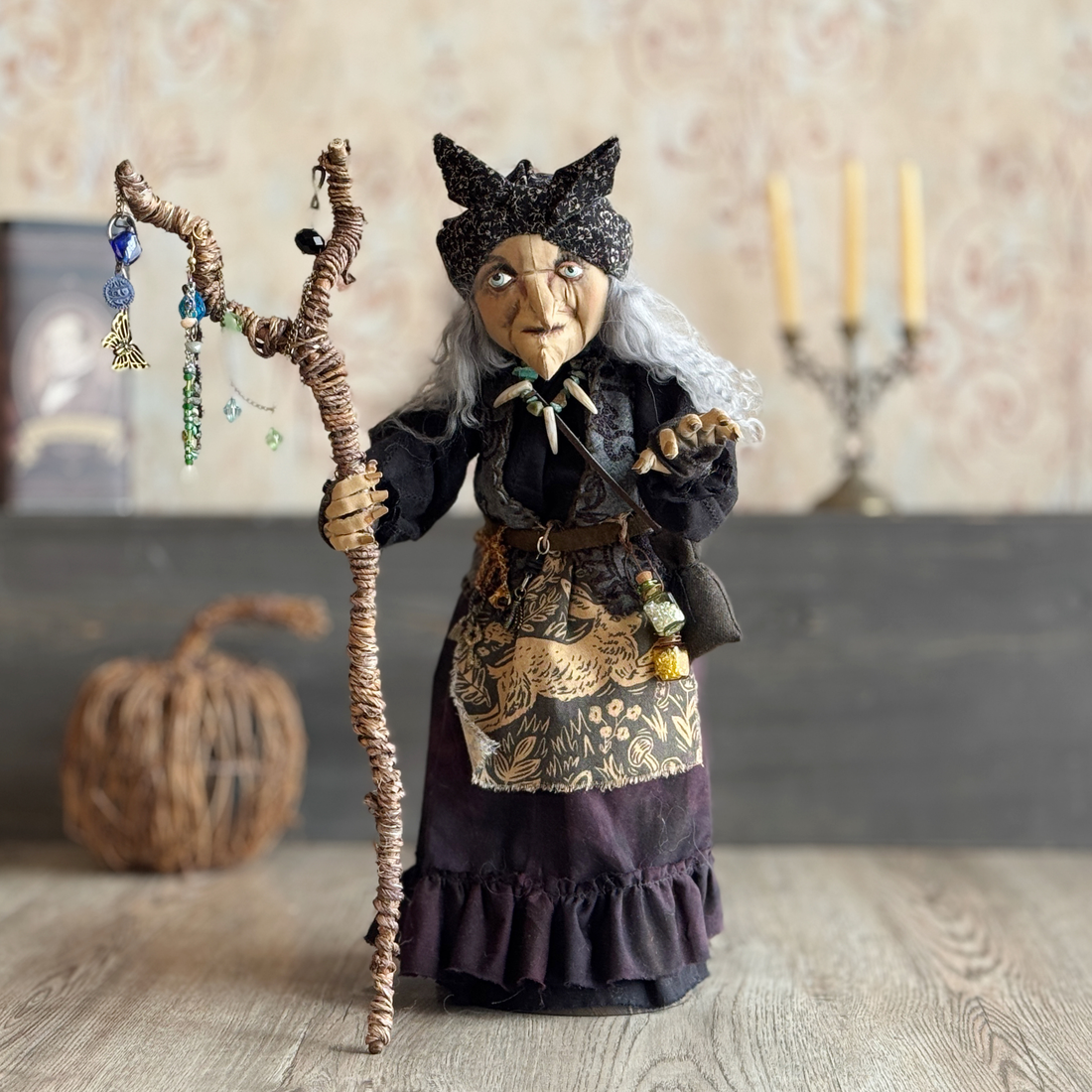 Old Hag of the Woods; a Woodland Witch or Gypsy Figure