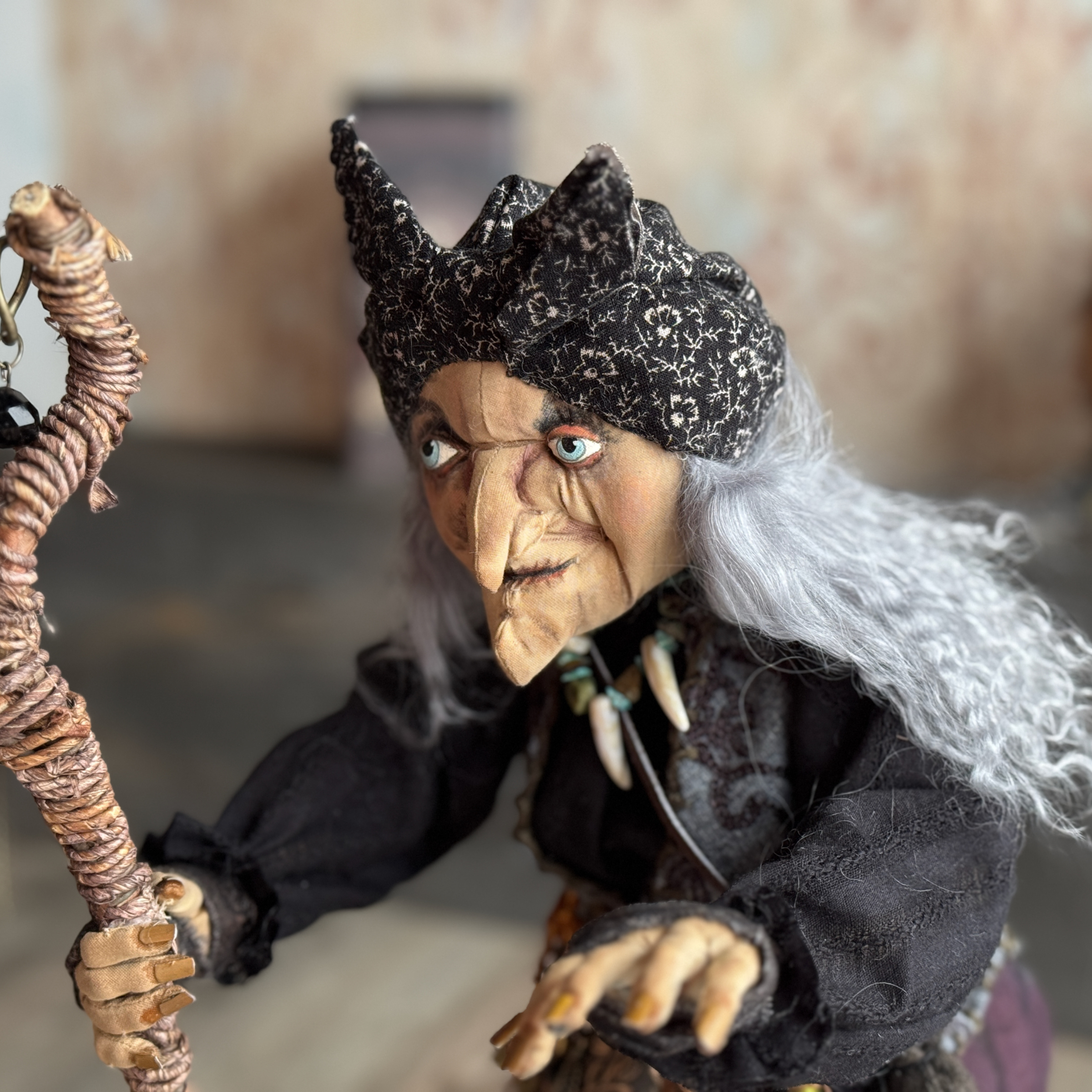 Old Hag of the Woods; a Woodland Witch or Gypsy Figure