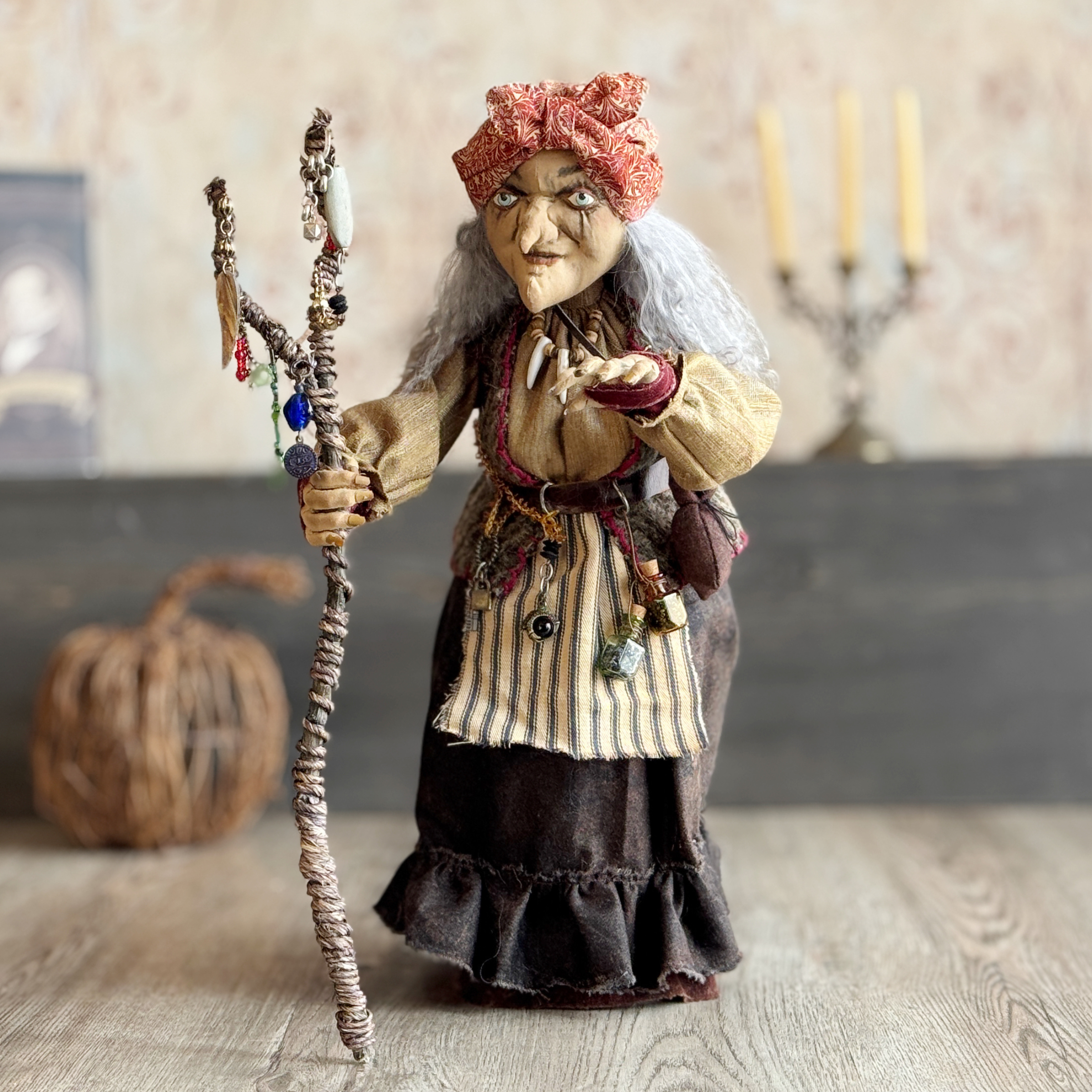 Old Hag of the Woods; a Woodland Witch or Gypsy Figure IV