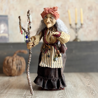 Old Hag of the Woods; a Woodland Witch or Gypsy Figure IV