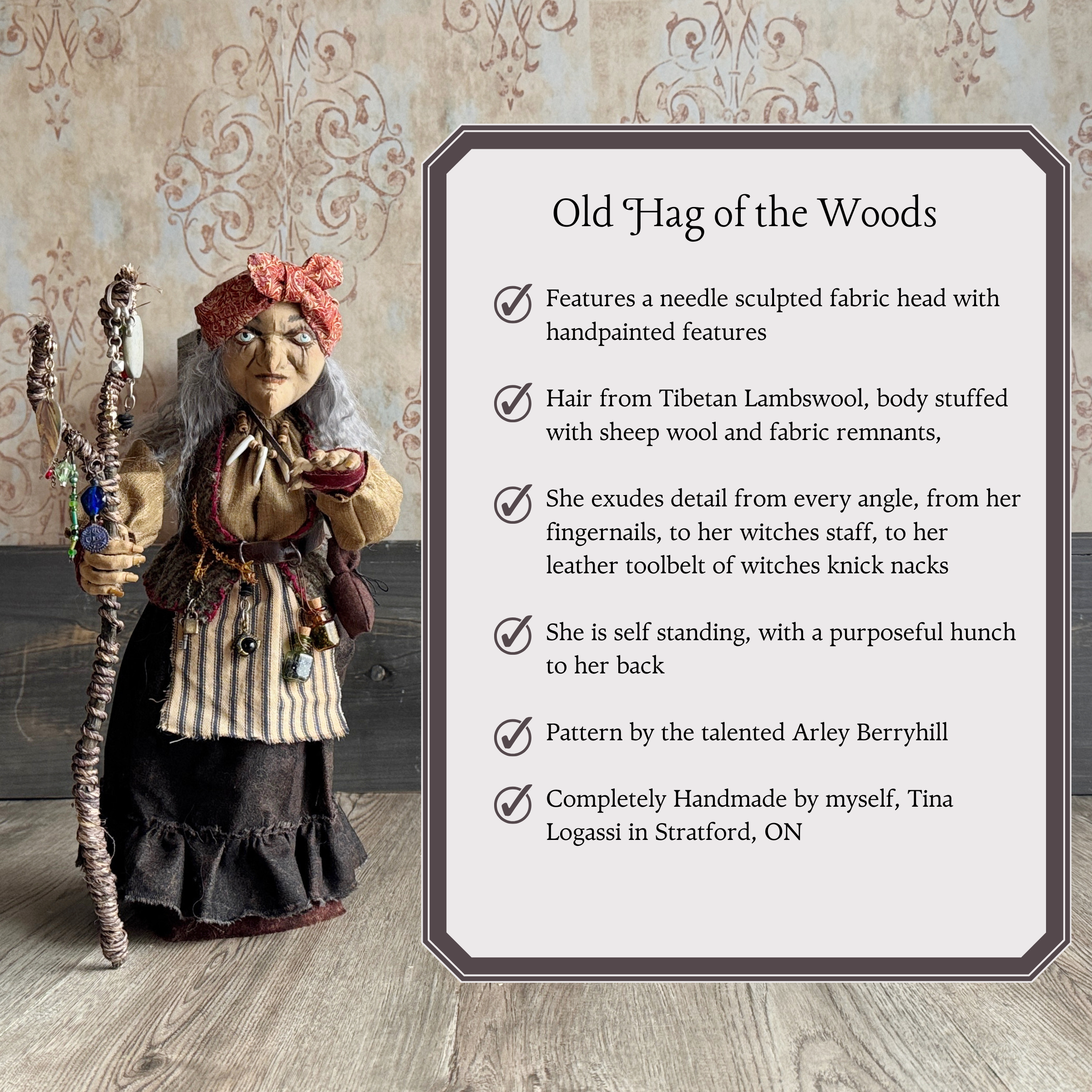 Old Hag of the Woods; a Woodland Witch or Gypsy Figure IV