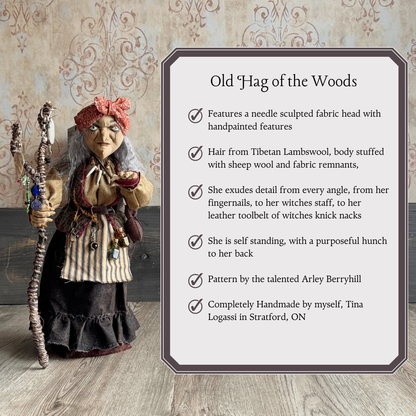 Old Hag of the Woods; a Woodland Witch or Gypsy Figure IV