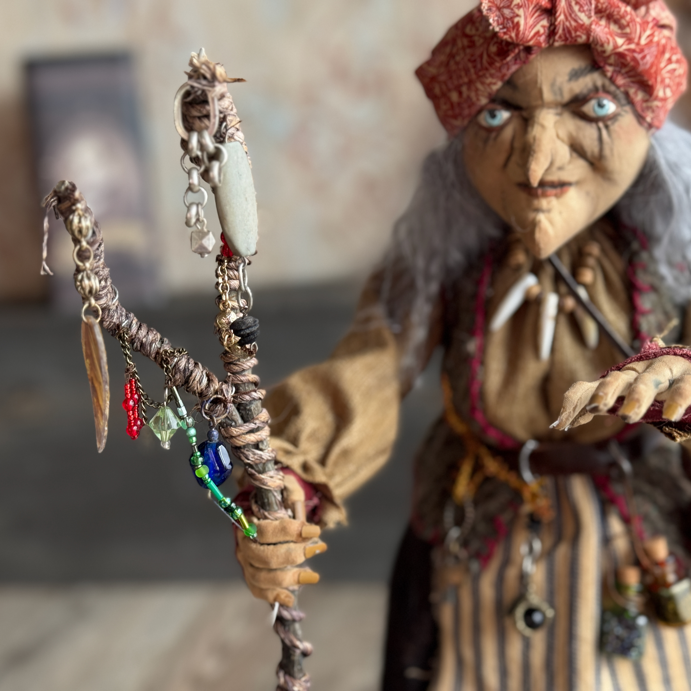 Old Hag of the Woods; a Woodland Witch or Gypsy Figure IV