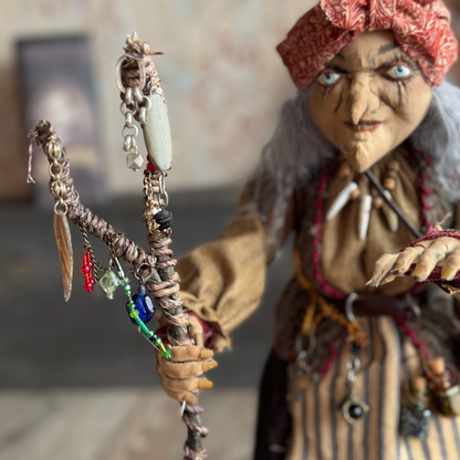 Old Hag of the Woods; a Woodland Witch or Gypsy Figure IV