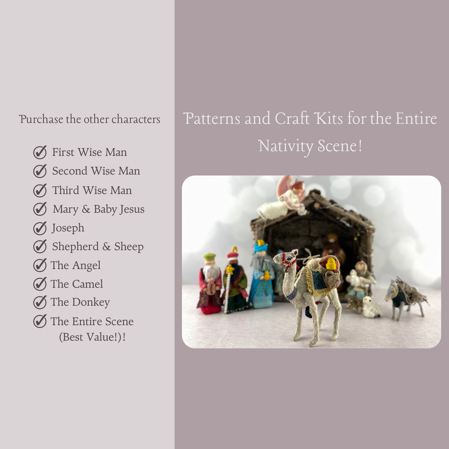 Christmas Nativity Series Camel Craft Kit