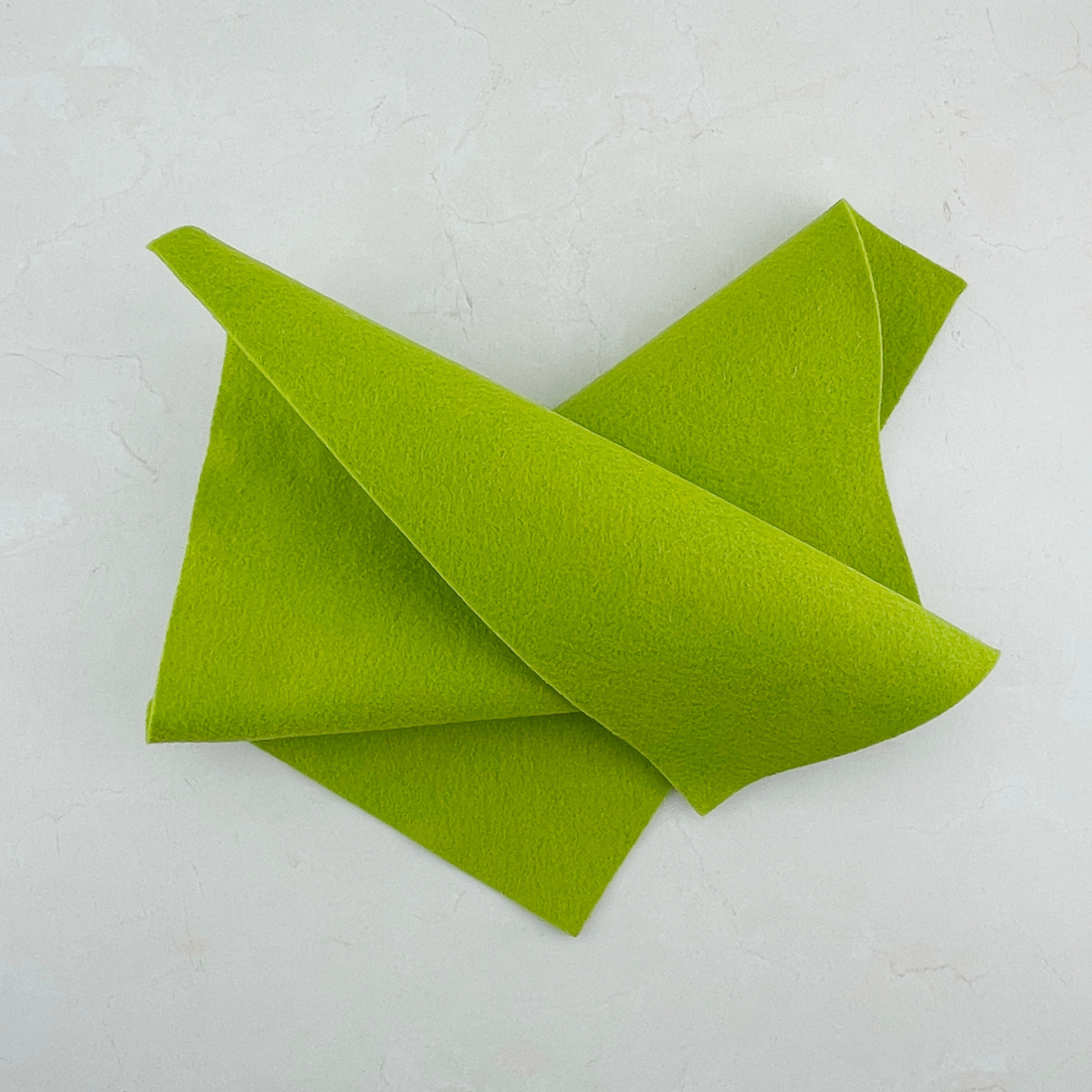 Citron Wool Blend Felt