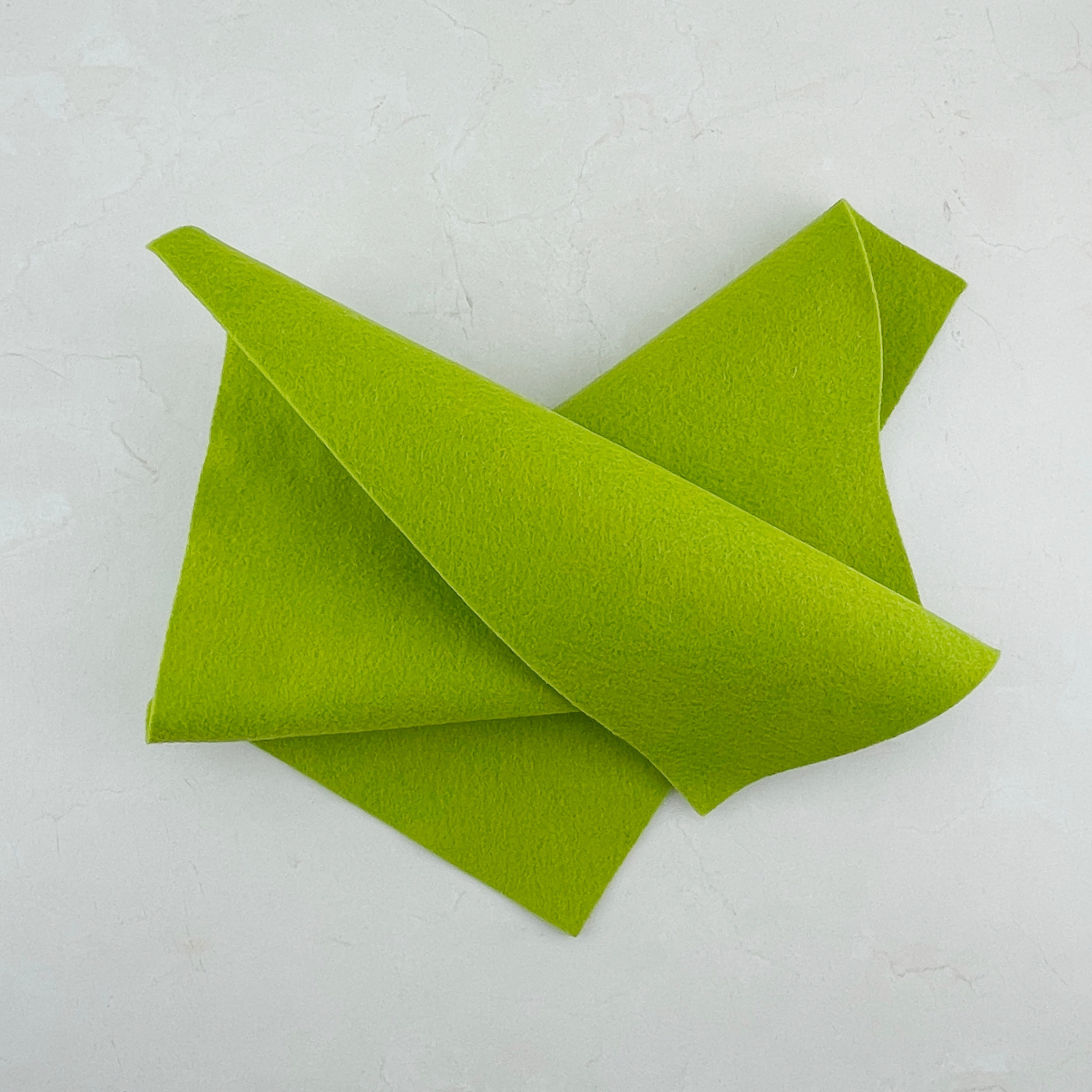 Citron Wool Blend Felt