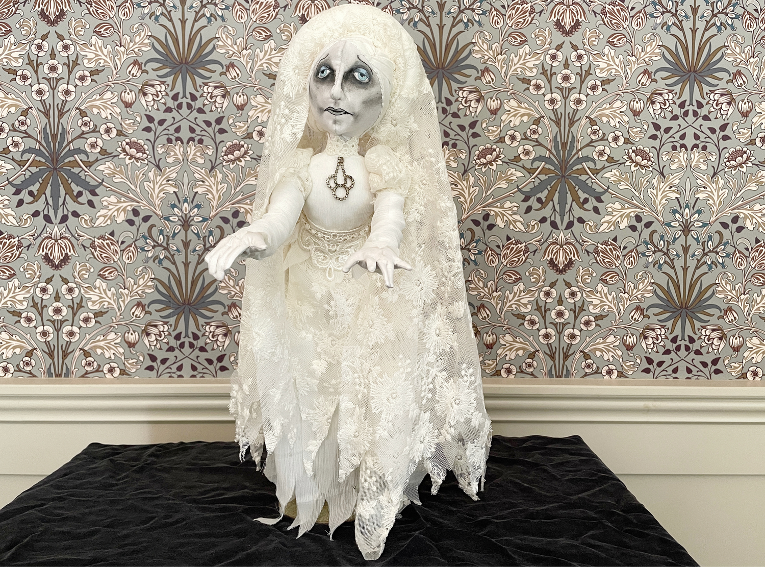 One of a Kind Handmade Halloween Ghost Doll Clara