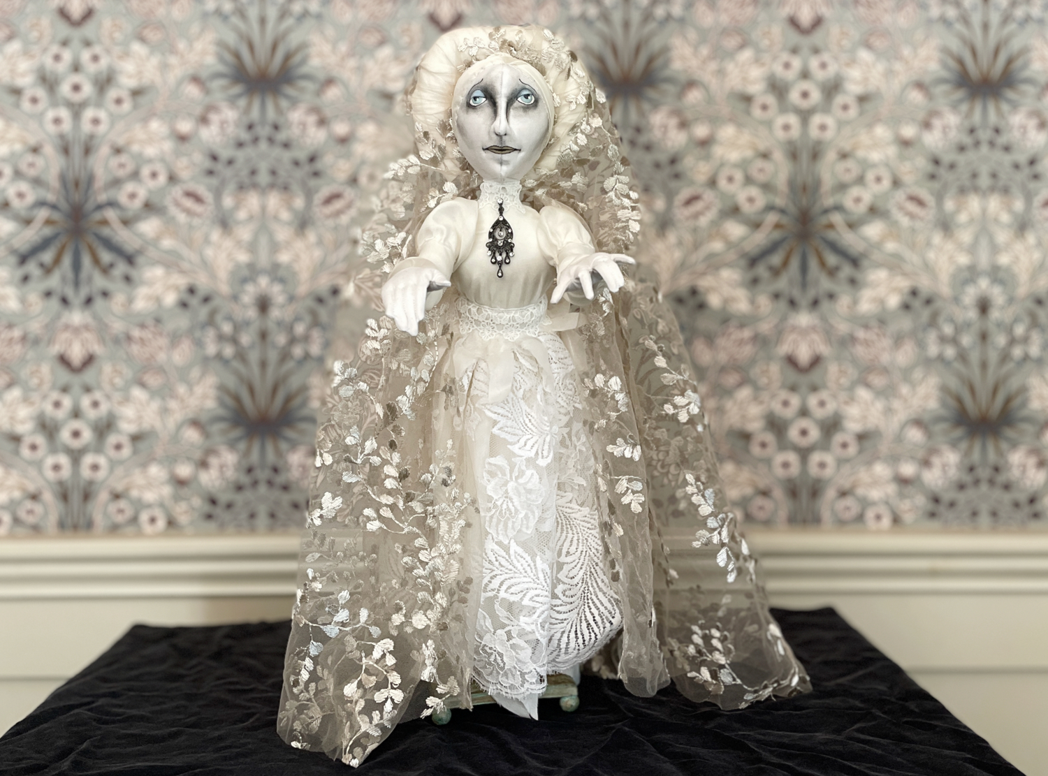 One of a Kind Handmade Halloween Ghost Doll Cordelia