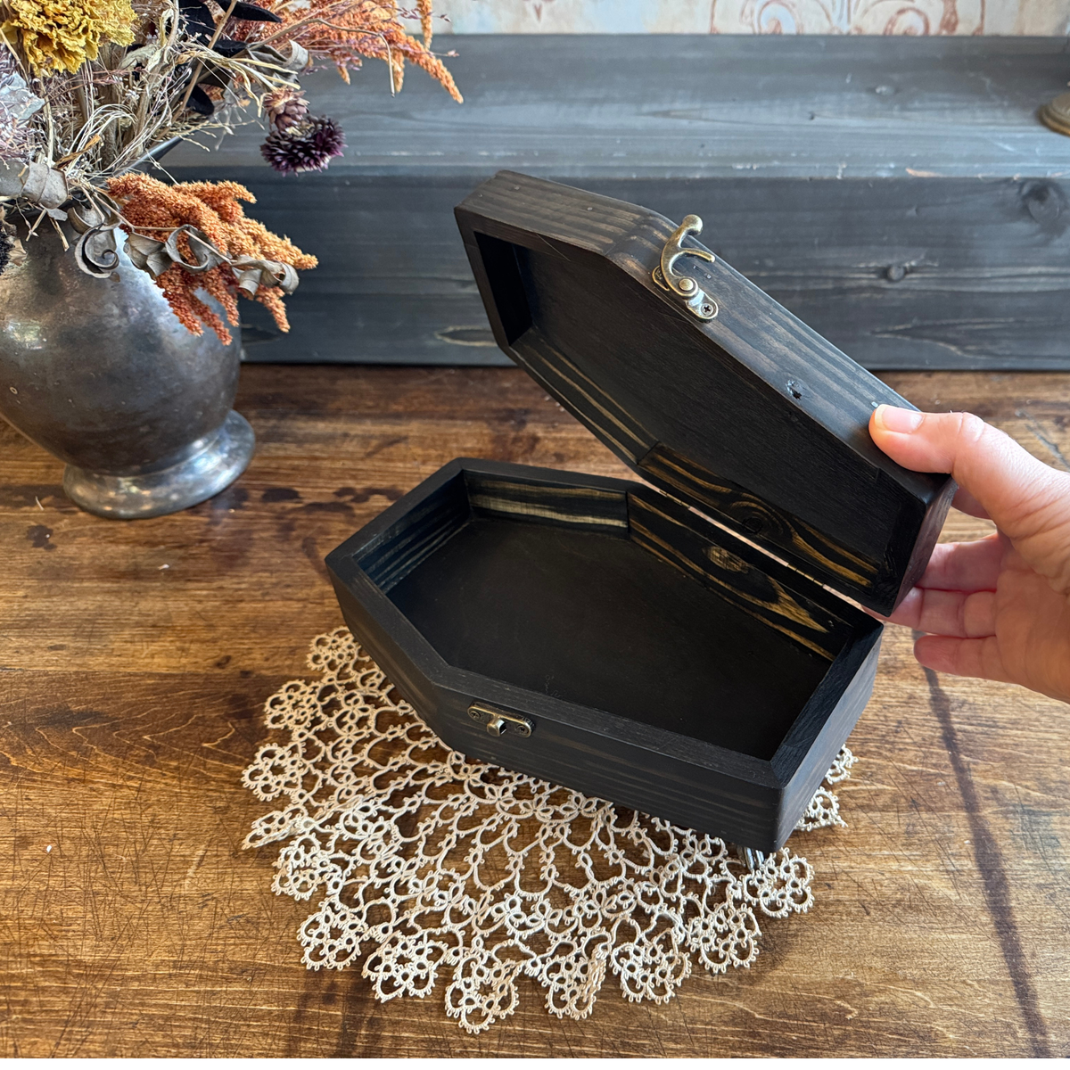 Handmade Wooden Coffin