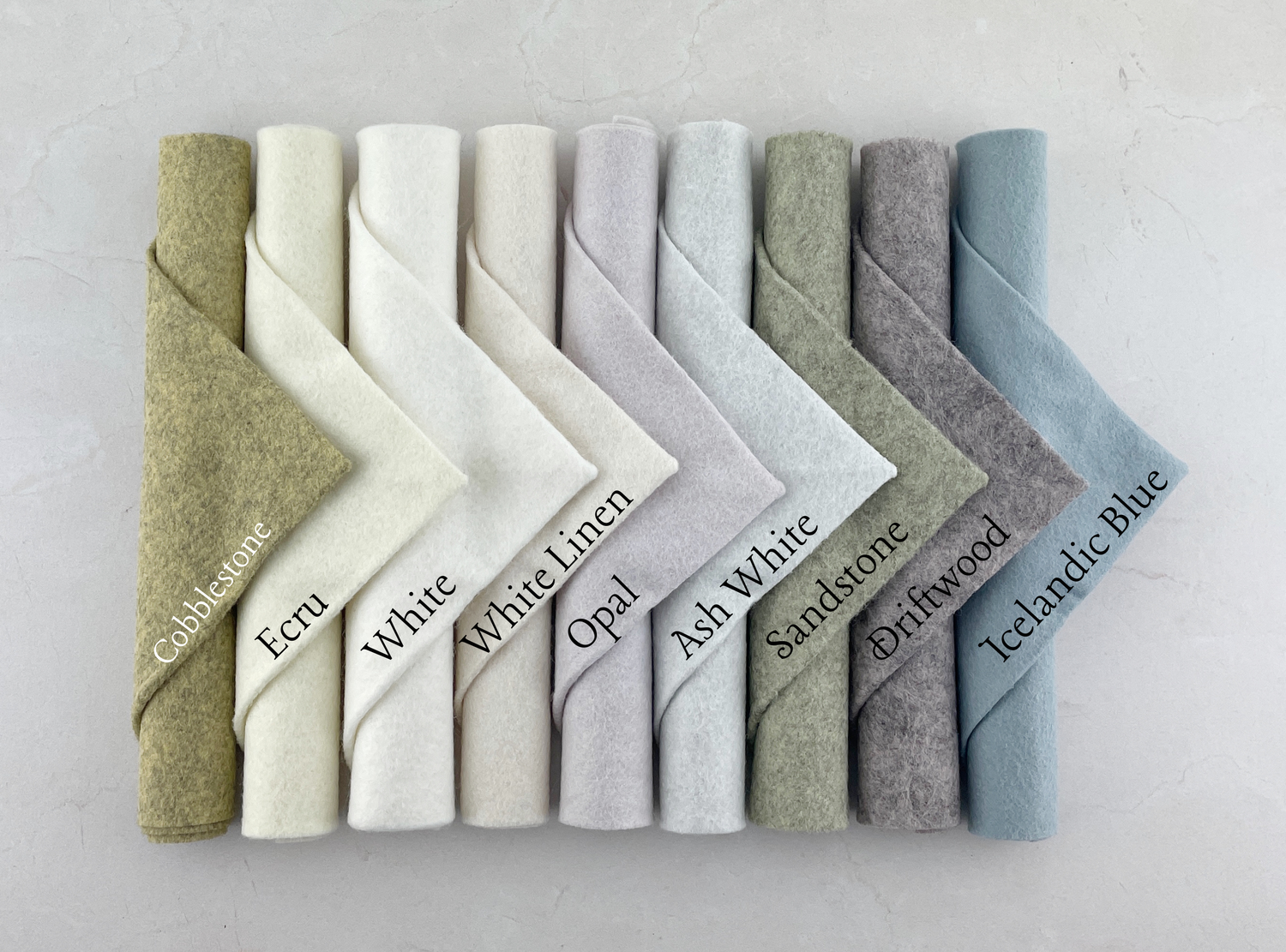 Wool Blend Felt Sheets Swatch Cards