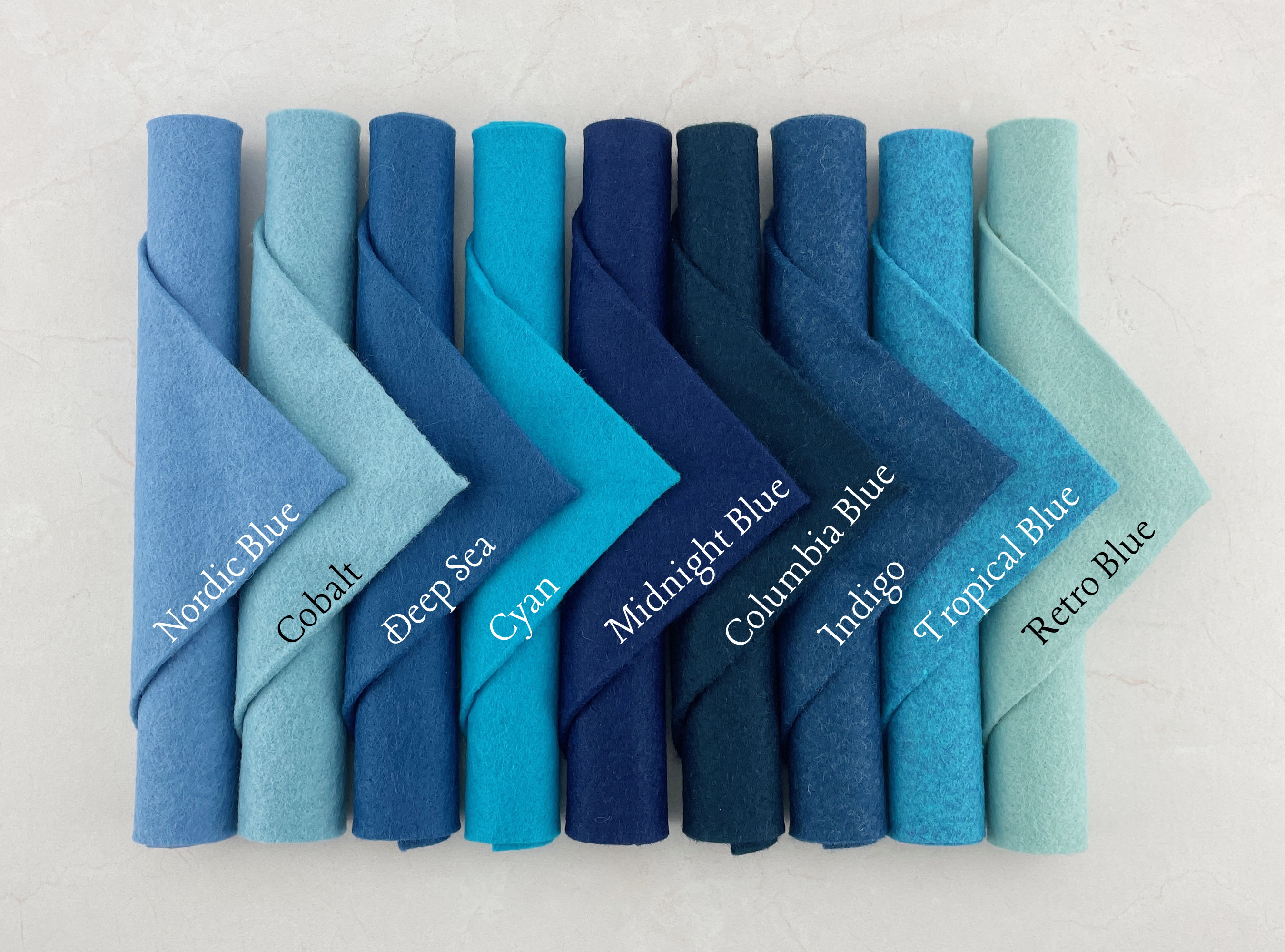 Wool Blend Felt Sheets Swatch Cards