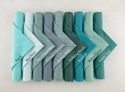 Wool Blend Felt Sheets Swatch Cards