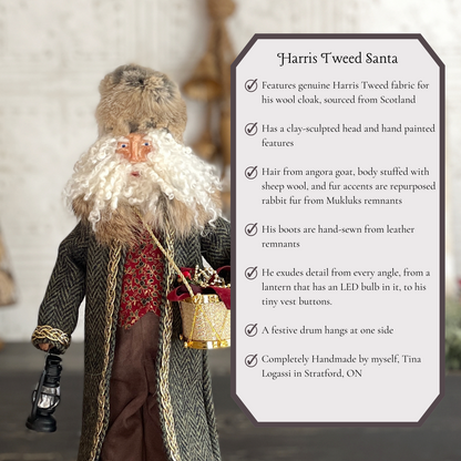 Saint Nicholas of the Highland Path Handmade Santa Claus Figure